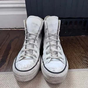 Chuck Taylor All Star High Top Platform Leather Sneaker thumbnail 8