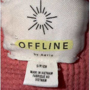 OFFLINE By Aerie Wow! Waffle Tank Top size small color rose pink soft shirt Euc thumbnail 7