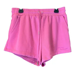For‎ Love & Lemons Pink Leisure Sweat Shorts French Terry Drawstring Lounge XL thumbnail 1