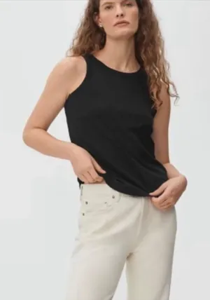 NWT Everlane the organic cotton cutaway tank top‎ small thumbnail 1