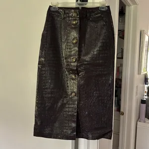 Rachel Comey x Target Croc Embossed Faux Leather Midi Skirt 0 thumbnail 4