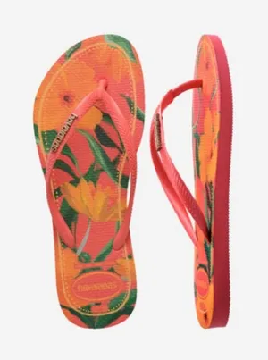 Havaianas Women's Slim Tropical Round Toe Sandals- Size 9/10 thumbnail 1