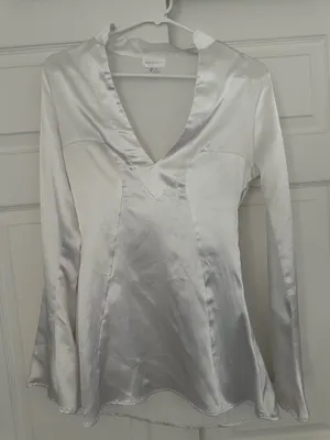 White Satin Dress thumbnail 1