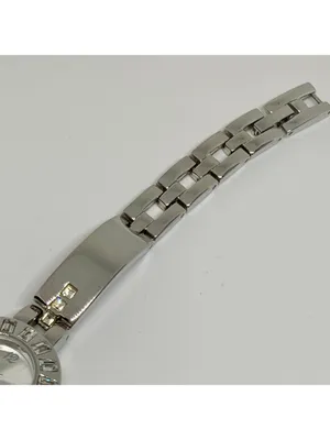 FMD silver tone women watch 22mm crystals quartz analog up to 7.5” running thumbnail 4