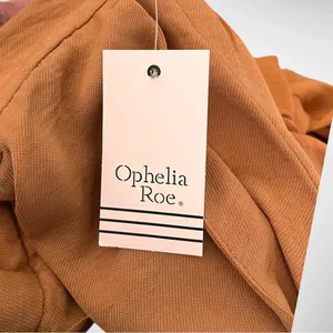 OPHELIA ROE Women's Camel‎ Brown Wide Leg Trousers Size Medium | NWT thumbnail 4
