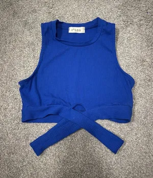 C’isa Front Wrap Summer Crop Top thumbnail 1