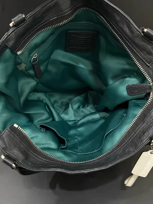 COACH F23662 Park Black Pebbled Leather North/South Tote Bag thumbnail 10