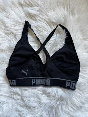 PUMA racerback sports bra thumbnail 4