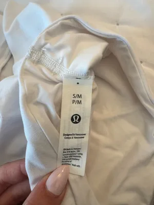 White Lululemon sports bra thumbnail 3