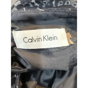 Calvin Klein Women Black Floral Lace Sleeveless Sheath Dress 6 Cocktail LBD‎ thumbnail 4