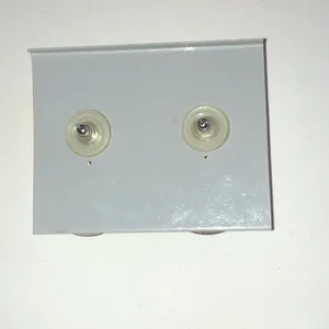 Aged Silver Tone Hoop Earrings with Light Blue Beads thumbnail 7