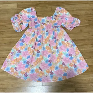 Y2K Mini Dress Women's Size M Multicolor Flower Pattern Size M thumbnail 1
