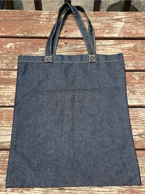Brown Butter Cookie Company California Unisex Casual Streetwear Denim Tote Bag thumbnail 7