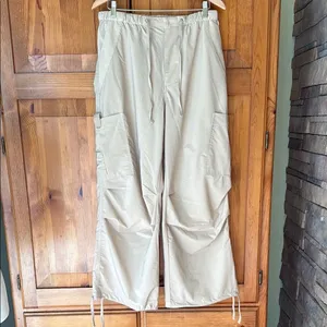 Oh Polly Oversized, Wide Leg, Parachute Cargo Pants. Size Large. thumbnail 5