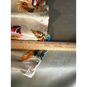 Free People Mini Dress Floral Two Tone S White Boho Tropical Strappy Sun Dress thumbnail 10