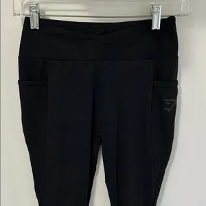 Gymshark Black Ruched Butt Pocket Leggings thumbnail 3