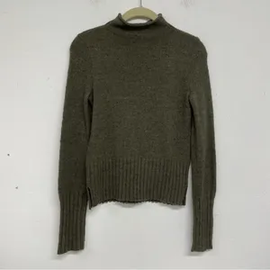 Madewell Olive Green Wool Rolled Mock Neck Pullover Sweater Womens XXS Winter thumbnail 7