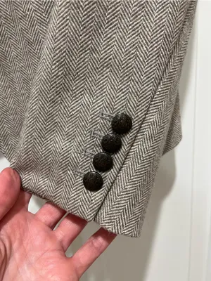 Banana Republic Women's Herringbone Blazer - Light Brown Tweed Herringbone thumbnail 6