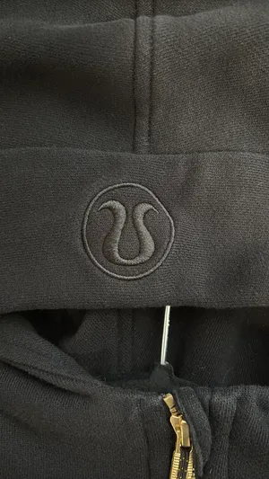 Lululemon Black Scuba Half-Zip Gold thumbnail 3