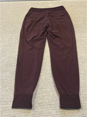 Athleta Lined Joggers Maroon 4 thumbnail 3