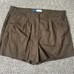 🦋 Old Navy Women's Brown Shorts High Rise Casual Neutral XXL Summer Vacation thumbnail 1
