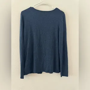 Alo Kira long sleeve Draped front Top Athleisure Sporty Comfy Size Medium thumbnail 2