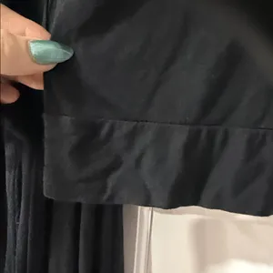 Elegant Black Women's Three-Quarter Sleeve Robe Size L thumbnail 5