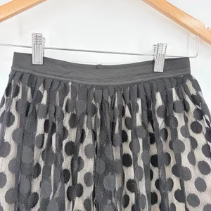 Wet Seal Mesh Y2K Polka Dot Mini Skirt Sz XS Dark Coquette Indie Whimsigoth thumbnail 4