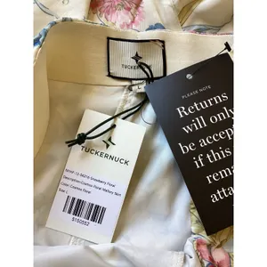 Tuckernuck Cosmos Floral Mallory Skirt Large Snowberry Blue Pink Cream Midi New thumbnail 5