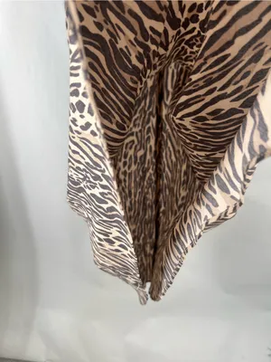 Aritzia Wilfred Cherie Midi Skirt Brown Black Animal Print Size 0 thumbnail 5