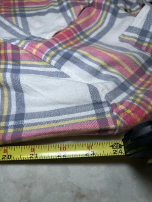 Canada Weather Women’s Gear Plaid Button-Up Shirt - White, Pink & Gray MM VGC thumbnail 5