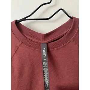 Vuori XS Halo Long Sleeve Crewneck in Rosewood Pink thumbnail 3