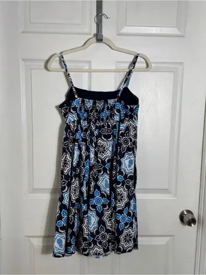 Anthropologie Hutch Pineapple Print Romper Size Small Blue Black Tropical thumbnail 4