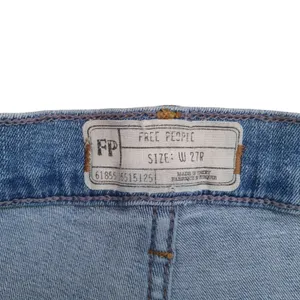 Free People Skinny Jeans Womens 27 Blue Denim Light Wash Straight Leg thumbnail 5