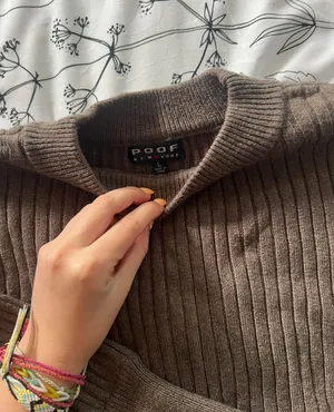 TJ Maxx Brown Knit Sweater thumbnail 3