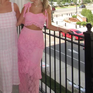 Two Piece Lace Skirt Set thumbnail 4