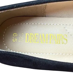 Dream Pairs Low Heel Chunky Pumps Black Faux Suede‎ 6.5M Classic Minimalist thumbnail 7