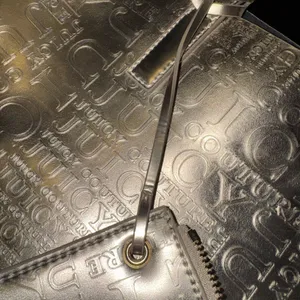 Juicy Couture Gold tote bag with wristlet thumbnail 8