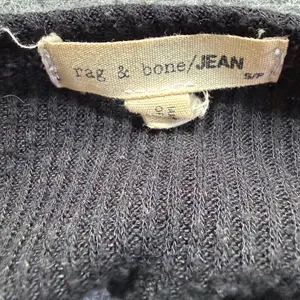 Rag & Bone JEAN Black Ribbed Cowl Neck Sleeveless Top Cutout Back Small‎ S/P thumbnail 3