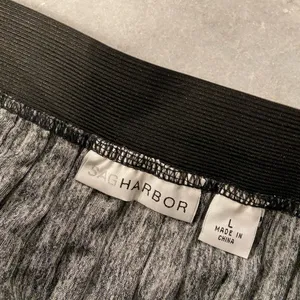 NWT Sag Harbor Size L Gray Heather Pleated Elastic Waist Lightweight Maxi Skirt thumbnail 6