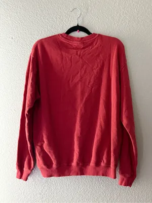 Urban Outfitters Not For Everyone Bunny Graphic Sweatshirt Red Oversized S thumbnail 7