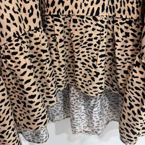 Avenue Leopard Stance High Low Tunic Blouse Plus Size 30/32 thumbnail 6