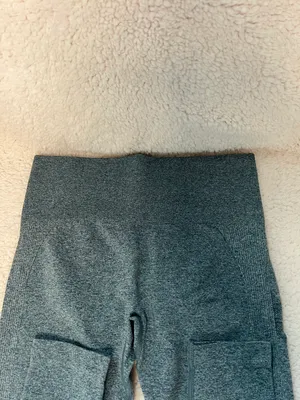 Workout Yoga Athletic Leggings Heather Blue Size thumbnail 7