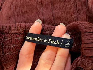 Abercrombie & Fitch Maroon Sweetheart Neckline Lace Dress thumbnail 5