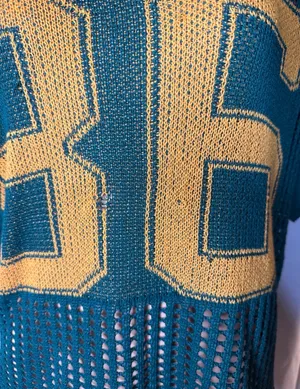 Dark green knitted jersey thumbnail 3