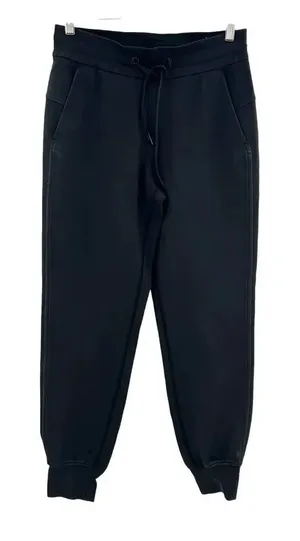 Lululemon On‎ Track Jogger Black Solid Sweatpants Athleisure Size 6 thumbnail 1