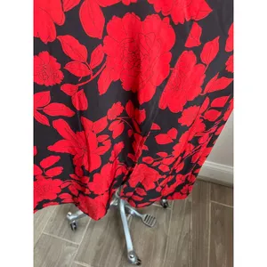 SHEIN‎ Curve Boho Floral Maxi Dress Red Black Sleeveless Summer 1XL thumbnail 6