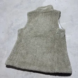 Patagonia Fleece Vest Women's SZ L Beige Sleeveless Full Zip Los Gatos Pile thumbnail 8