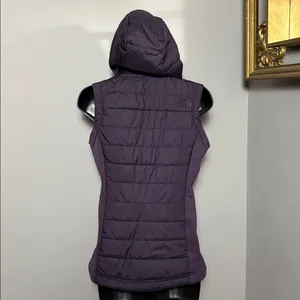 The North Face XS Dark Purple Puffer Mashup Hooded Polyester Vest thumbnail 2