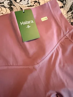 Halara XS 7/8 Womens High-Waisted 7/8 Leggings XS Pink Stretchy Nylon Blend With thumbnail 8